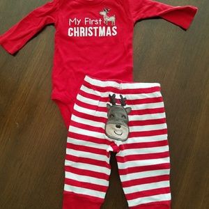 My First Christmas 3 Month Outfit